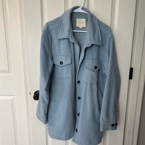 Thread & Supply Sky Blue Flannel Shirt Jacket